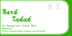 mark kukuk business card